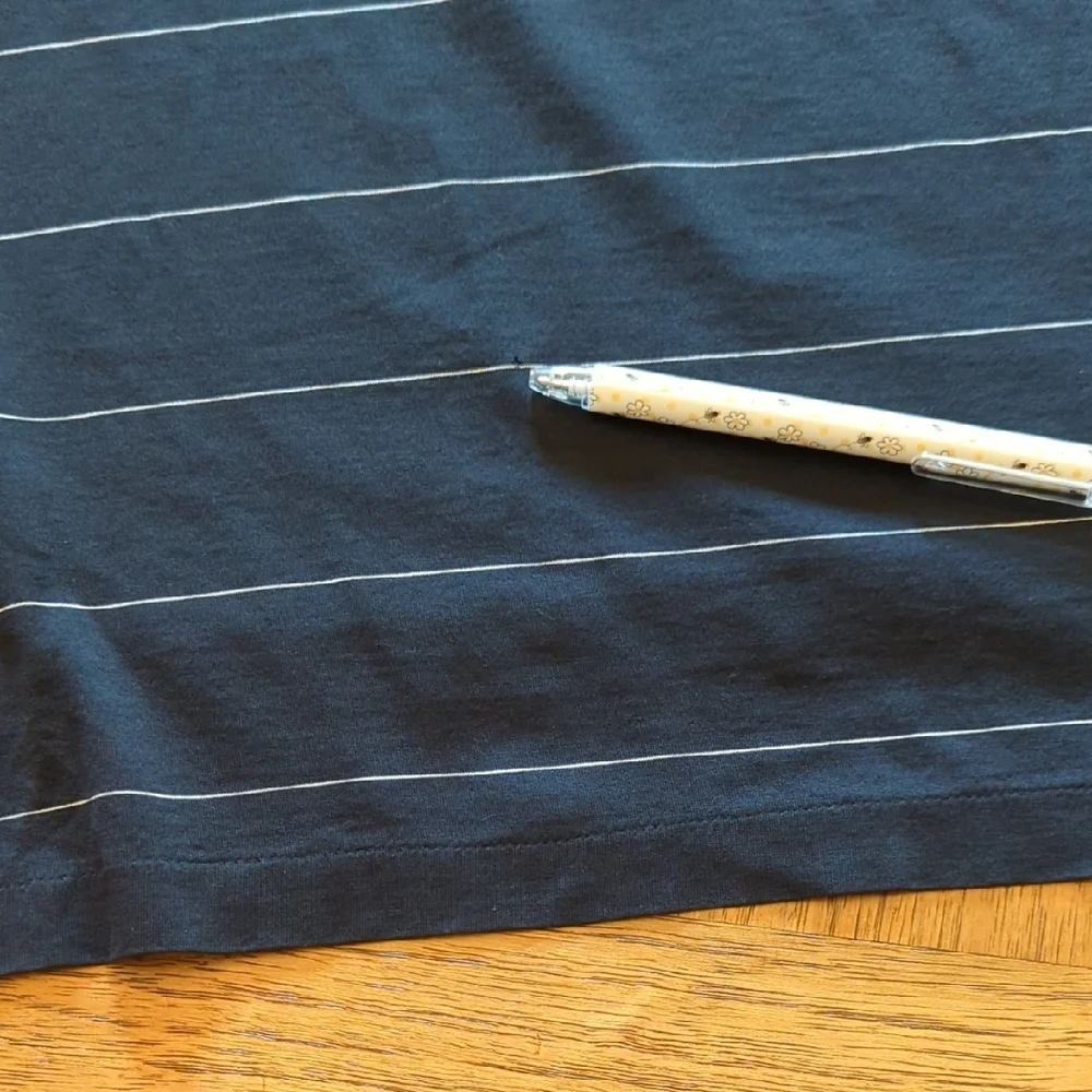 Polo by Ralph Lauren Black Polo with Thin White Stripes